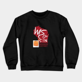 Old Fashion Red Background Crewneck Sweatshirt